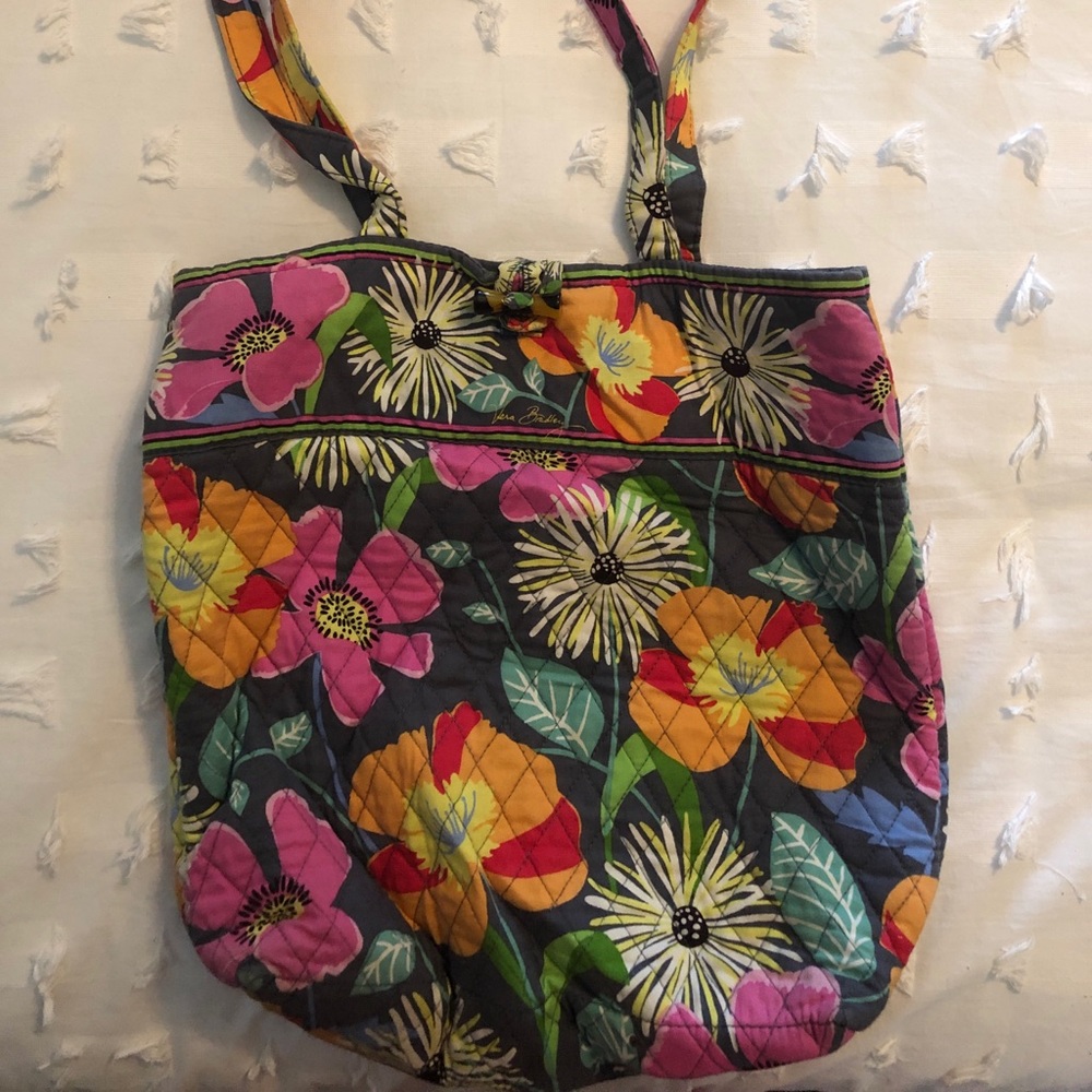 Small Jazzy Bloom Vera Bradley Tote Bag